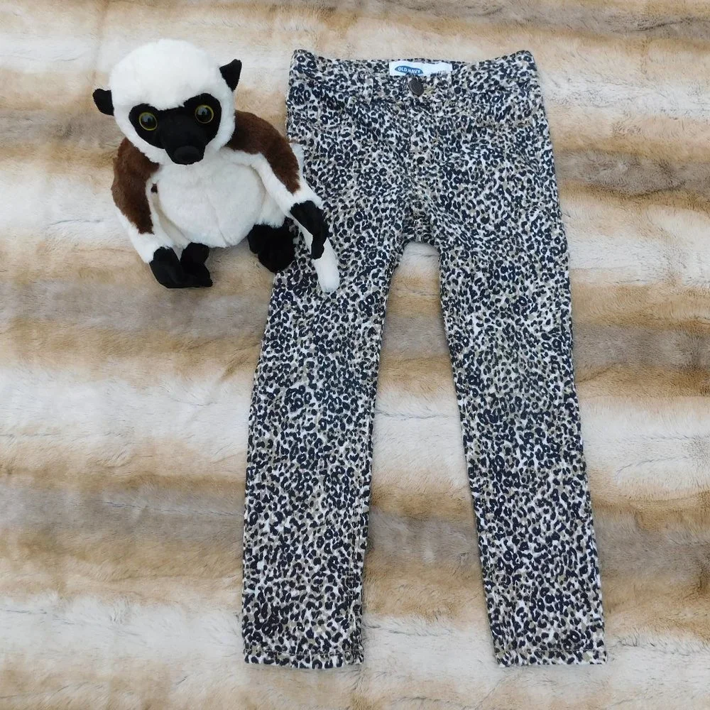 Old Navy 4T Animal Print Ballerina Jegging Jeans